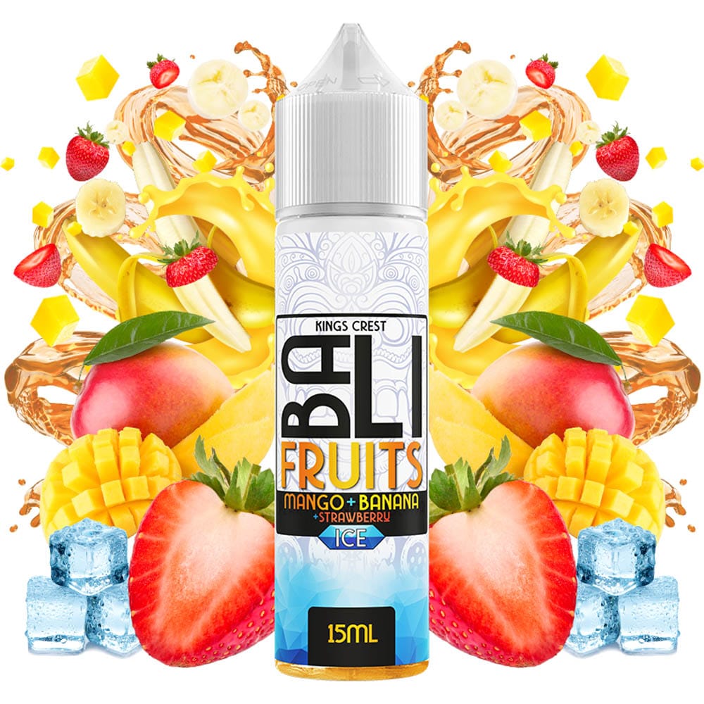 Kings Crest Bali Fruits Ice Mango Banana Strawberry 15ml/60ml Flavorshot
