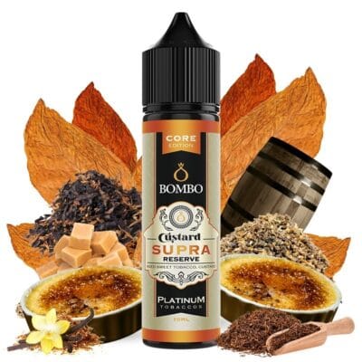 Platinum Tobaccos Custard Supra Reserve Core Edition 10ml (60ml) – Bombo Flavorshots